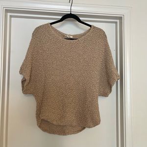 Anthropologie tan/oatmeal knit top